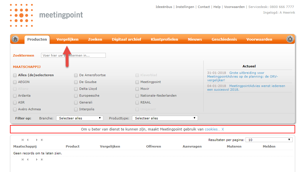 Howto MeetingpointAdvies ORV vergelijker afb 1